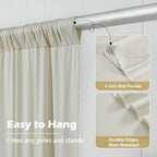 20 ft x 10 ft Wrinkle Free Champagne Backdrop Curtain for Parties, 4 Panels 5x10ft Silky Polyester Wedding Backdrop Drapes Photo Back Drop Cloth for Birthday Baby Shower Photography Background - Image 4