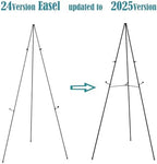 JIUYE 6Pack 63in Easel Stand for Signs,Instant Floor Display Easels - Image 2