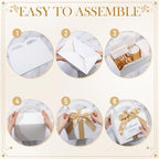 Maitys 24 Set Welcome Boxes for Wedding Guests 9x6x6 Gable Boxes, Gold - Image 3