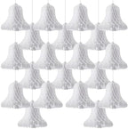 WILLBOND 20 Pcs Paper Wedding Bells Hanging Honeycomb 12 Inch,White by Willbond+Technology+Limited