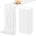 10FT 20 Pack White Cheesecloth Table Runner 20 x 120 Inch Long Rustic Gauze Cheese Cloth Table Runner for Wedding Bridal Baby Shower Table Decorations Boho Fabric Sheer Birthday Party Table Decor by FoliafeelHome