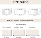 White Tulle Table Skirt 9ft Tutu Table Skirt For Rectangle Table Birthday Party Decorations Baby Shower Girls Parties Cake Dessert Table Decorations Ruffle Table Skirting - Image 5