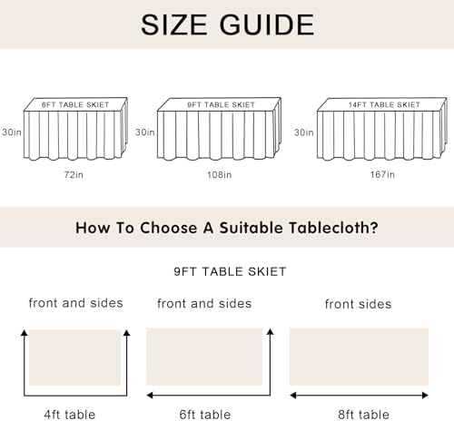 9ft Table Skirt Rainbow Tablecloth Unicorn Tutu Table Skirt for Rectangular Table Birthday Party Decoration - Image 5