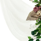 Pack of 20 Yard Chiffon Drapery Fabric, 60" Wide, Multiuse - Ivory - Image 6