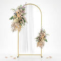 6FT Gold Metal Arch Backdrop Stand, Square Balloon Arch Stand Wedding Frame for Birthday Party, Baby Shower, and Ceremony Decoration by CHUNQIANGCAIDESIGN