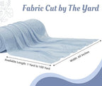 Pack of 35 Yard Chiffon Drapery Fabric, 60" Wide, Multiuse - Baby Blue - Image 2