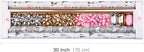WRAPAHOLIC Christmas Wrapping Paper Set - Rose Gold and Pink Holiday Design with Metallic Foil Shine Wrapping Paper Bundle with Gift Bow & Ribbon & Tag & Sticker - Image 7