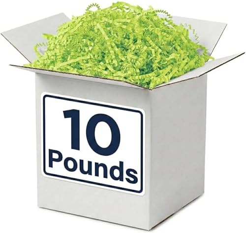 BOX USA Fiesta Blend Crinkle Paper Filler (10lb Case) - Shredded Paper for Basket Stuffing, Shipping, Packaging, Confetti, Crafts & Holidays - Crinkle Cut by BOXUSA
