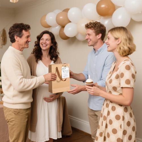 QOUBAI 6 Sets Baby Shower Winner Gifts with Mugs and Kraft Bags, Green - Image 5