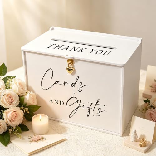 Card Box for Party, Elegant Matte White, Party Table Decor - Image 4
