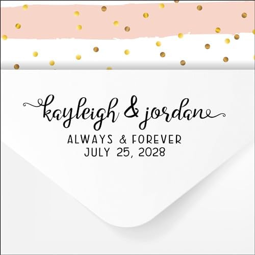 Self Inking Return Address Stamp - Personalized Custom 4 Line Stamper - Image 2