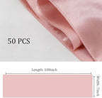 Satin Chair Sashes Bows 50 Pack Universal Polyester Chair Ribbons for Wedding Anniversary Retirement Party Birthday Engagement Banquet Graduation Outdoor Events Decor (Blush Pink, 50 pcs) - Image 3
