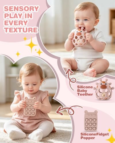Baby Shower Gifts for Girls, 26 Piece Deluxe Baby Gift Basket - Baby Girl Gift Basket with Bunny Night Light, Electric Nail Trimmer, Bath Towe, Rattle & Milestone Cards for New Mom(Pink) - Image 4