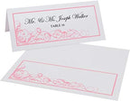 Scribble Vintage Swirl Printable Place Cards, Pink, Set of 150 (25 Sheets) - Image 2