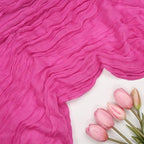 12 Pack Hot Pink Cheesecloth Table Runner 10Ft 23 x 120 Inch - Image 4