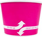 Karat [16oz - 1000 ct Paper Ice Cream Cups & Soup Bowls for Hot/Cold Food - Ideal for Soup, Ice Cream, Gelato, Yogurt and Snacks - Pink by Karat