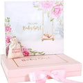 Luxury Baby Girl Memory Book Set – Keepsake Journal & Milestone Album from Pregnancy to Age 5 with Premium Gift Box, Storage Pouch & Keepsake Envelope – Baby Shower & Newborn Gift by HandcraftingMemories