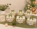 Personalized Baby Shower Keepsake Boxes. A set of 12 boxes personalized with the baby's name to add a special touch to your celebration. (Safari) - Image 3