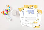 Pack of 30, Boy/Girl Baby Shower Party Collection, Baby Shower Invitation Cards, Fill in the Blank Invites WIth Envelopes, Honey Bee Theme Party Supplies - Image 4