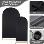 Arttown Arch Backdrop Stand Set, 7.2FT and 6FT, for Wedding Event Black - Image 4