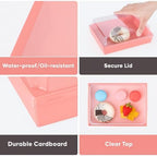 50 Pack 7x5in Charcuterie Board Boxes with Clear Lids, Paper Containers - Image 4