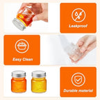 Tessco for you Mini Mason Jar Shot Glasses with Lids 2 oz Dishwasher Safe Mason Canning Jars for Bachelorette Wedding Party Favors Bar Drinks Home Desserts Honey Jam Candy(Clear,36 Pcs) - Image 3