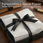 COACO Personalized Tissue Paper, Your Custom Design, Logo, or Text, Great for Holiday or Special Occasion, Small Business Packaging or Gift Wrapping, Gift Bags, 20, 30, 50, or 100 Count, White (20"x18") - Image 4