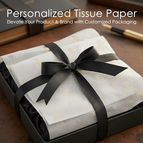 COACO Personalized Tissue Paper, Your Custom Design, Logo, or Text, Great for Holiday or Special Occasion, Small Business Packaging or Gift Wrapping, Gift Bags, 20, 30, 50, or 100 Count, White (20"x18") - Image 4