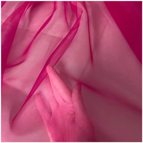 35 Yard Organza Fabric 44" Wide for Wedding Event Décor - Magenta - Image 5