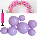 Reusable Inflatable Balloon, Reusable Inflatable Balloon Garland Arch Kit for Parties, Easy Setup Balloon Arch Decoration for Birthday, Wedding & Celebration (7Pcs Purple) by Unknown