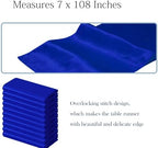 50 Pack Royal Blue Chair Sashes Bows Satin Wedding Chair Ribbons 7x108 Inch - Image 3
