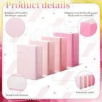 Tenceur 100 Pcs Pink Gradient Gift Paper Kraft Bags with Handle Party Favor - Image 3