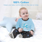 iAOVUEBY Baby Gift Set for Newborn, New Baby Boy Gift Basket, Newborn Essentials Hat Onesie Bear Toys Keepsake Blanket Infant Diaper Changing Pad Bibs, Baby Shower Gifts for Boys - Image 5