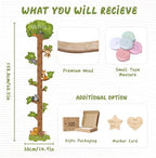 Custom Name Wood Height Tracker, Kids Growth Chart for Wall - Image 3
