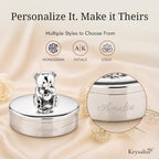Teddy Bear 925 Sterling Silver First Curl & Tooth Keepsake Box - Image 3