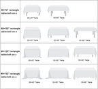 Poise3EHome Iridescent White Sequin Tablecloth 90×132 Inch Rectangle Sparkly Fabric Table Cloth for Birthday Wedding Party Holiday Baby Shower Christmas Decoration - Image 7