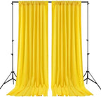 Yellow Backdrop Curtains 20ftx10ft Birthday Polyester Photo Drapes - Image 4