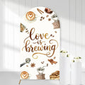 Serencatcher 7.2ft Love Brewing Arch Backdrop Cover by Serencatcher