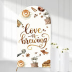 Serencatcher 7.2ft Love Brewing Arch Backdrop Cover by Serencatcher