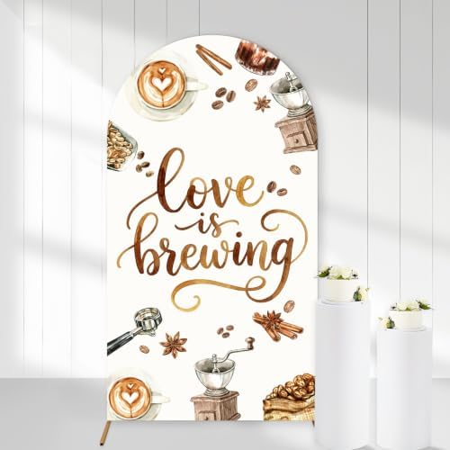 Serencatcher 7.2ft Love Brewing Arch Backdrop Cover by Serencatcher