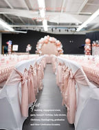 fani 60 PCS Satin Chair Sashes, 7x78 Inch, Rose Gold - Image 7