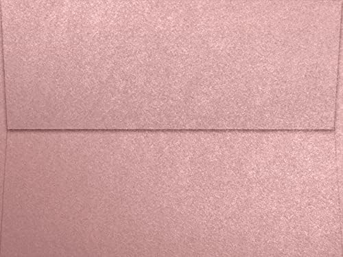 LUXPaper A7 Invitation Envelopes | Peel & Press | 5 1/4" x 7 1/4" | Misty Rose Metallic - Sirio Pearl | 84lb. Text | 500 Qty - Image 2