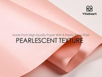 Vitalizart Pink Wrapping Paper Set 30" Pearly-Lustre Ribbons & Gift Tags - Image 5