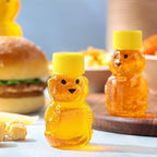 Patelai 96 Pcs 2 oz Plastic Honey Bear Bottle Bear Shape Clear Jar, Yellow - Image 5