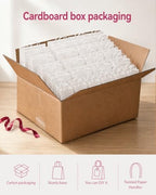 qiqee 100-Packs White Paper Gift Bags with Handles Assorted Sizes(33pcs Large 13", 33pcs Medium 11", 34pcs Small 8") - Image 5