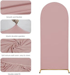 Set of 2 Wedding Arch Cover Stretchy Spandex Fabric Backdrop for Arch Stand - Image 5
