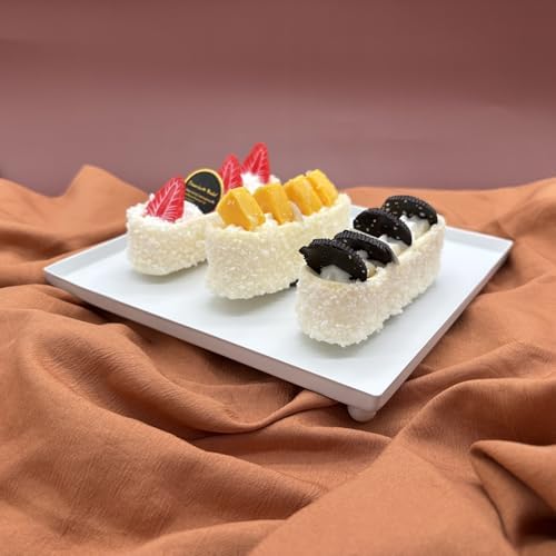 Set of 7 White Cake Stands Metal Dessert Display Holder Table Decor - Image 6