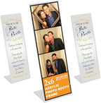 2x6 Slanted Photo Strip Frames - Silver Insert, 50 Pack by PhotoBoothNook