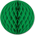 Beistle 24-Piece Tissue Balls in Green, Decorative Ceiling/Wall Hanging for Birthday, Bridal/Baby Shower, Anniversary, Events, Parties, 12" - Image 2