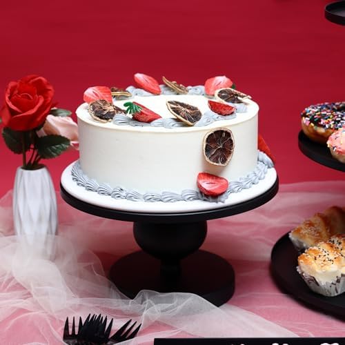 19 PCS Black Cake Stand Set, Dessert Table Display Set with Wedding Cupcake Stand and Cake Stands for Party, Weddings Birthday Baby Showers Anniversary Party - Image 7